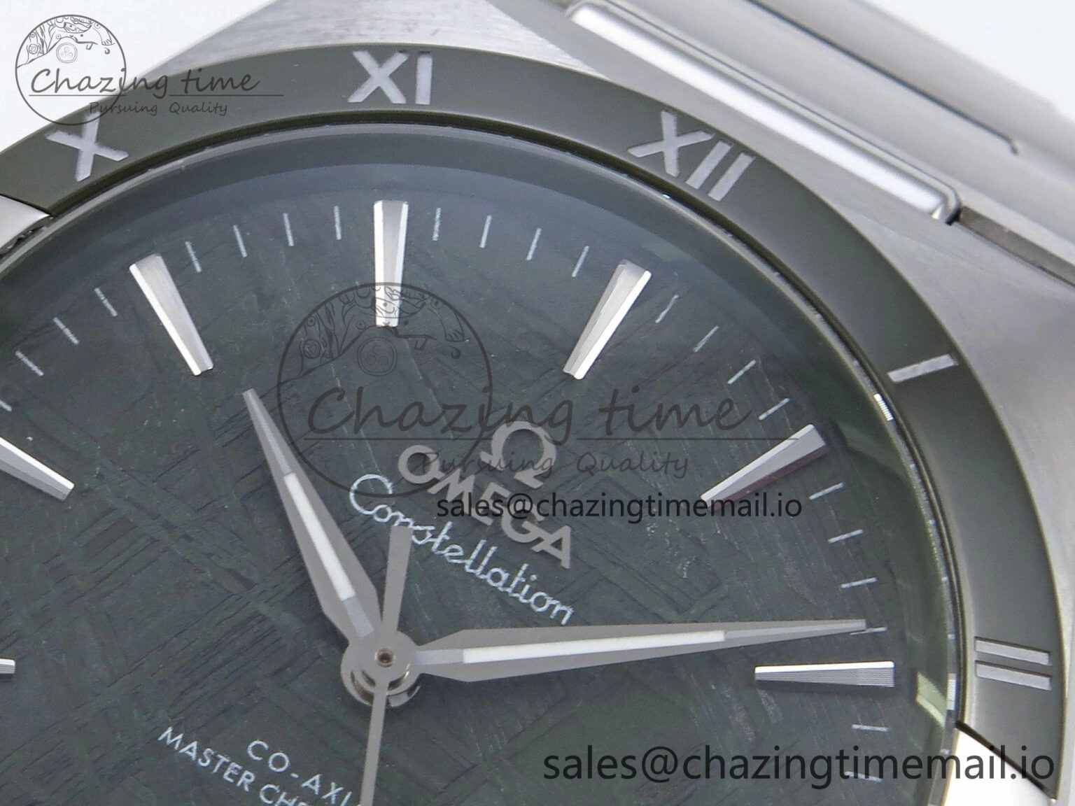 GoodFit Constellation 41mm SS ASWF 1:1 Best Edition Green Dial on SS Bracelet A 7697