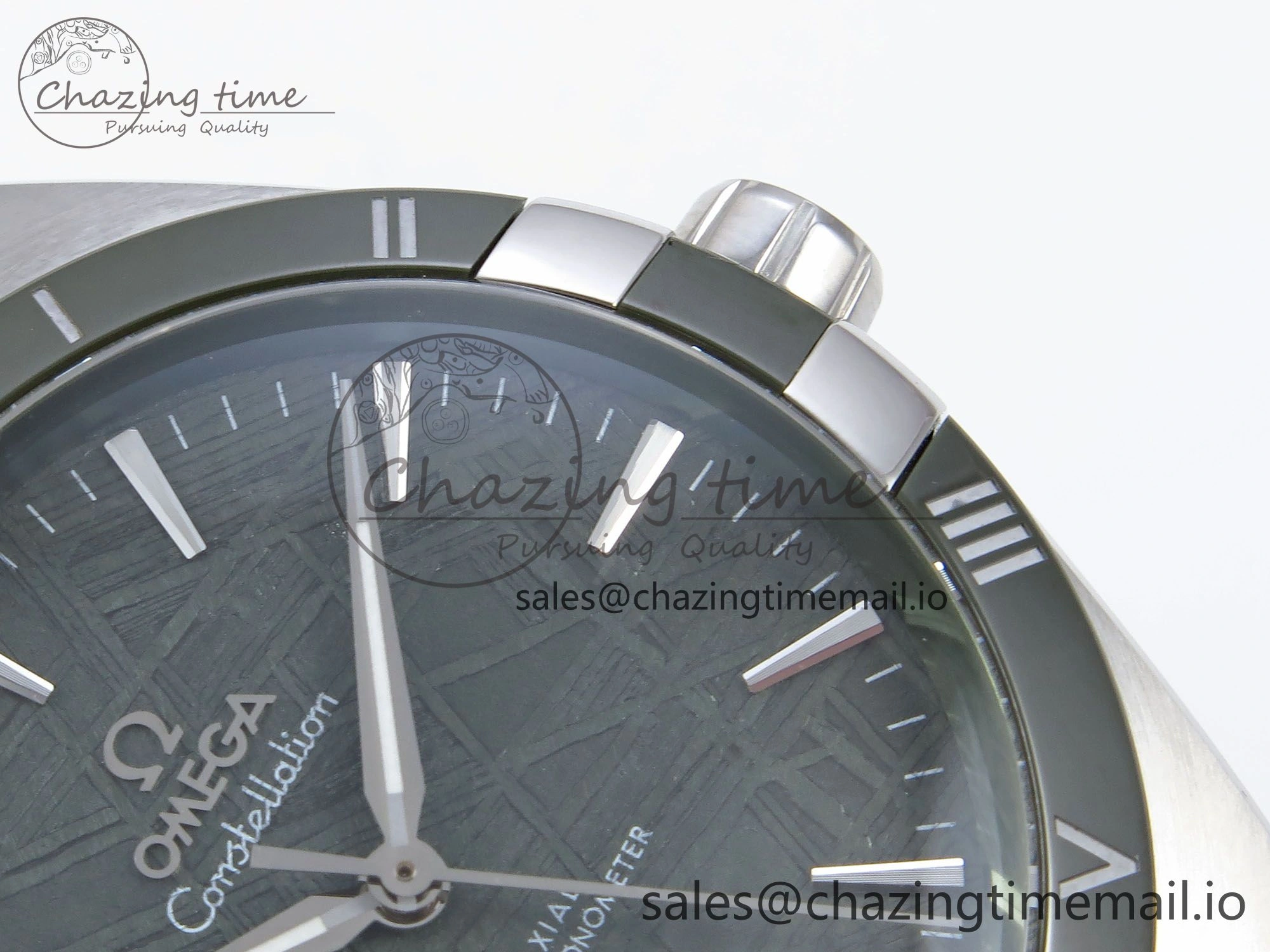 GoodFit Constellation 41mm SS ASWF 1:1 Best Edition Green Dial on SS Bracelet A 7697