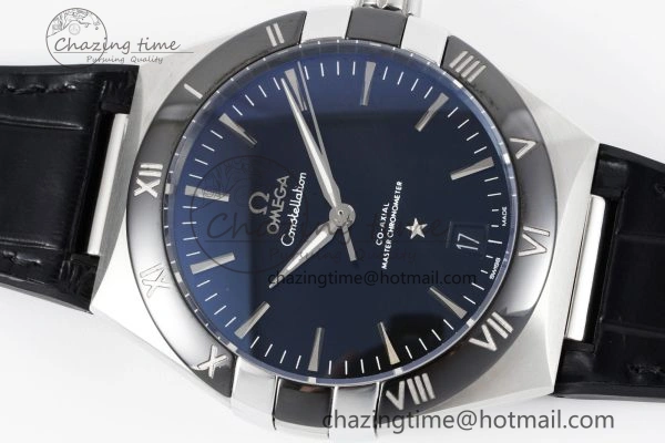 Effortless Constellation Black Ceramic SS 8F 1:1 Best Edition Black Dial on Black Gummy Strap A 7802