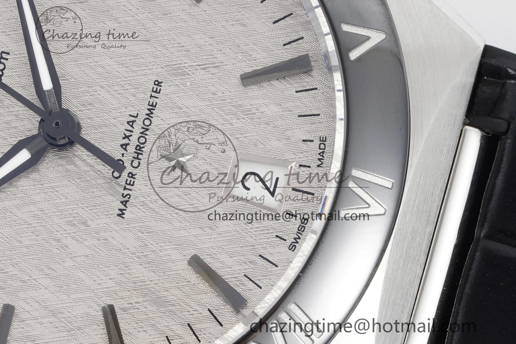 Constellation Black Ceramic SS 8F 1:1 Best Edition White Textured Dial on Black Gummy Strap A Stretchable 7803