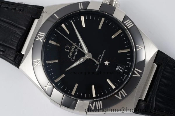 Seasonal Constellation Black Ceramic SS SBF 1:1 Best Edition Black Dial on Black Gummy Strap A8900 Super Clone 7798