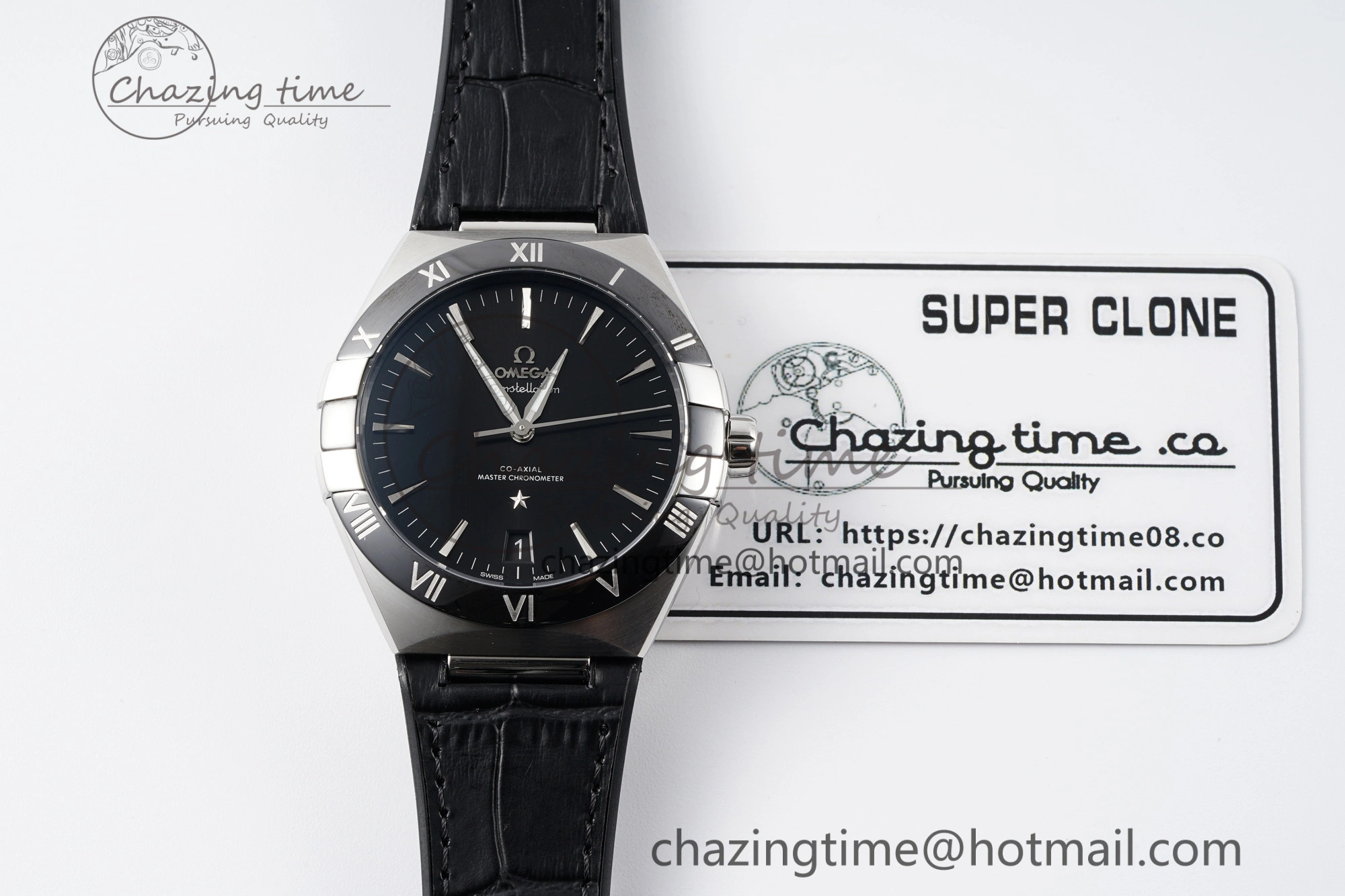 Seasonal Constellation Black Ceramic SS SBF 1:1 Best Edition Black Dial on Black Gummy Strap A8900 Super Clone 7798
