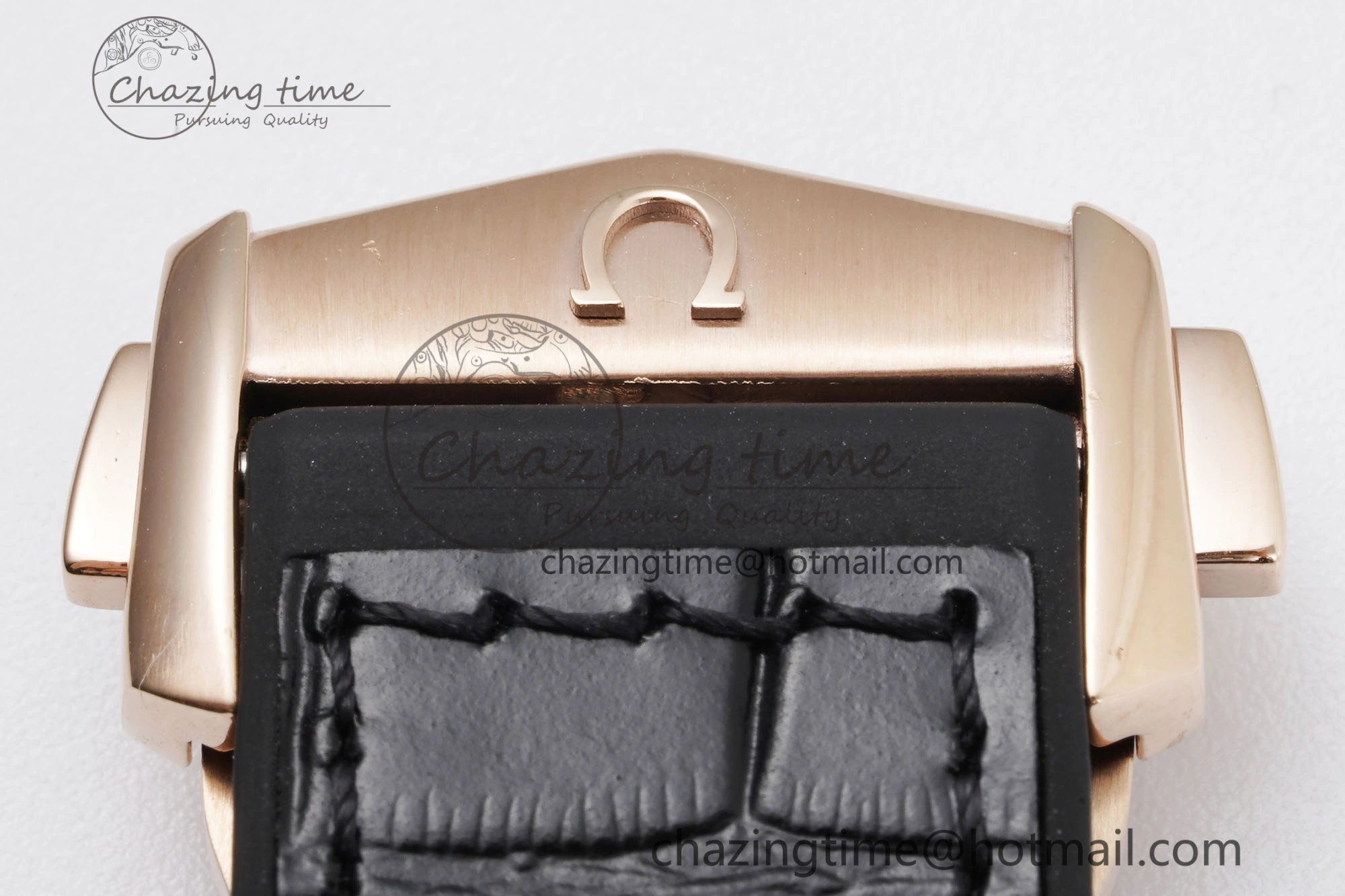 Elegant Constellation Black Ceramic SS RG 8F 1:1 Best Edition White Textured Dial on Black Gummy Strap A 7804