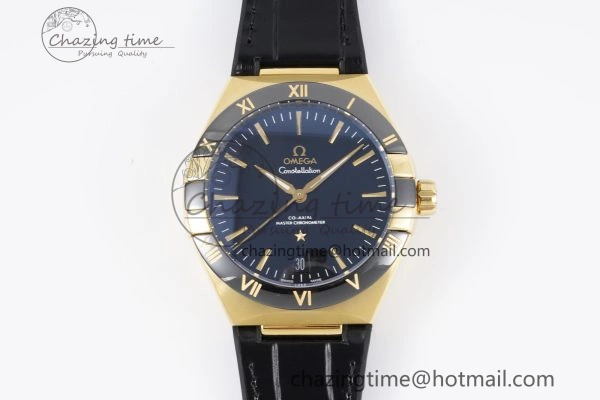 Efficient Constellation Black Ceramic YG 8F 1:1 Best Edition Black Dial on Black Gummy Strap A 7801