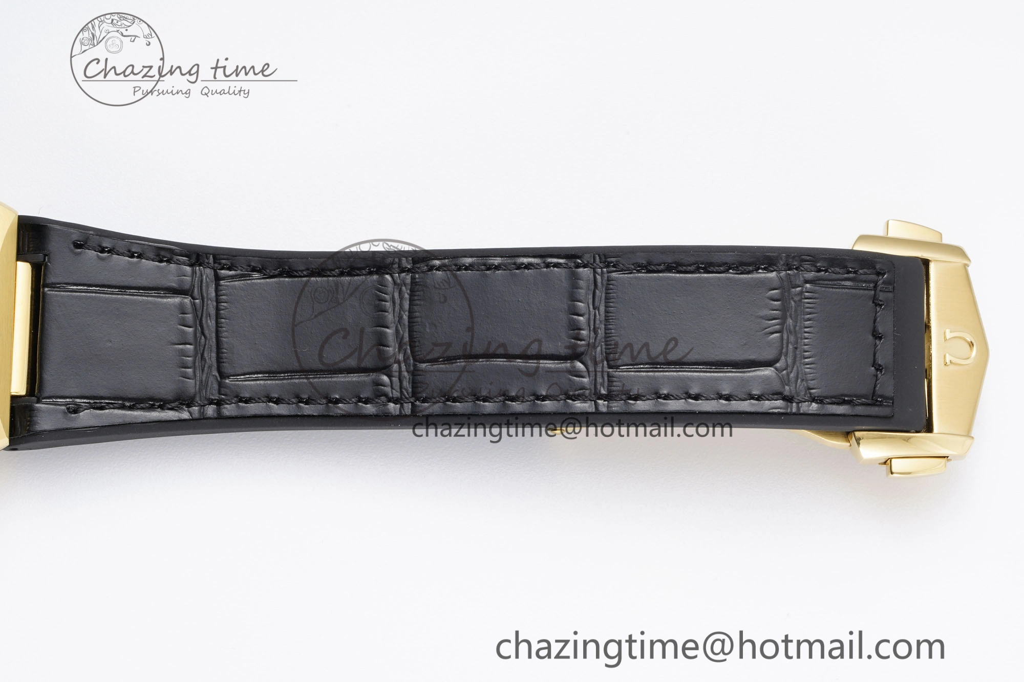 Efficient Constellation Black Ceramic YG 8F 1:1 Best Edition Black Dial on Black Gummy Strap A 7801