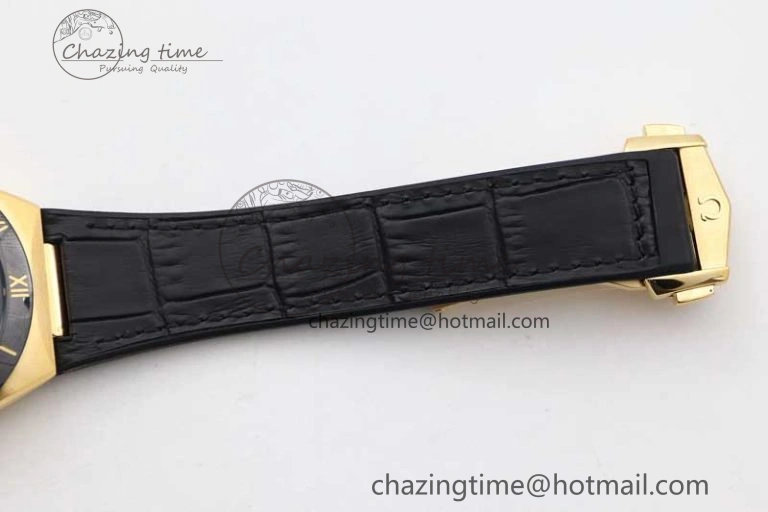 Constellation Black Ceramic YG SBF 1:1 Best Edition Black Dial on Black Gummy Strap A8900 Super Clone Thermal 7796