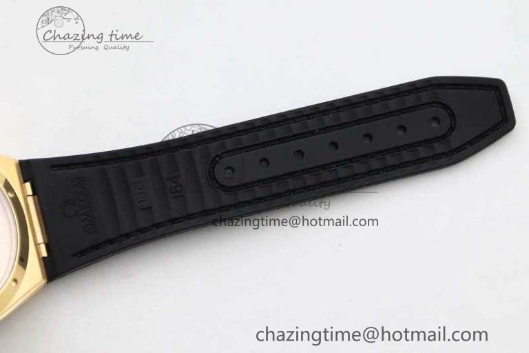 Constellation Black Ceramic YG SBF 1:1 Best Edition Black Dial on Black Gummy Strap A8900 Super Clone Thermal 7796