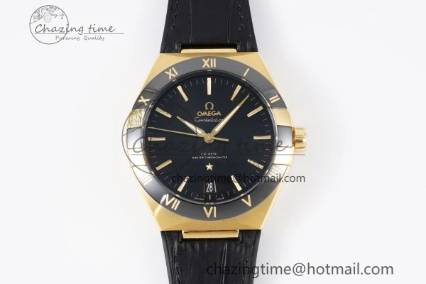 ZipUp Constellation Black Ceramic YG VSF 1:1 Best Edition Black Dial on Black Gummy Strap A8900 Super Clone 7764