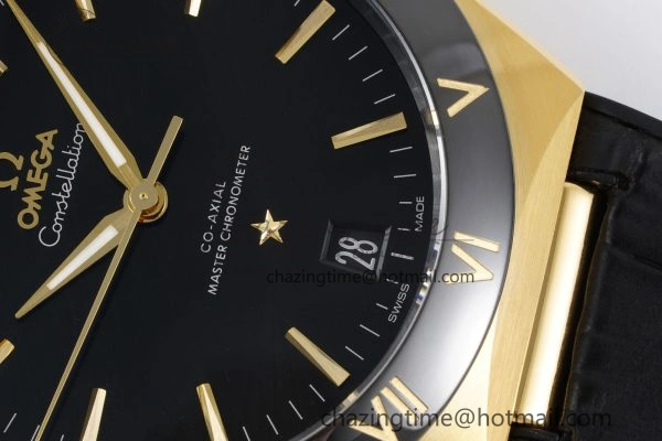 ZipUp Constellation Black Ceramic YG VSF 1:1 Best Edition Black Dial on Black Gummy Strap A8900 Super Clone 7764