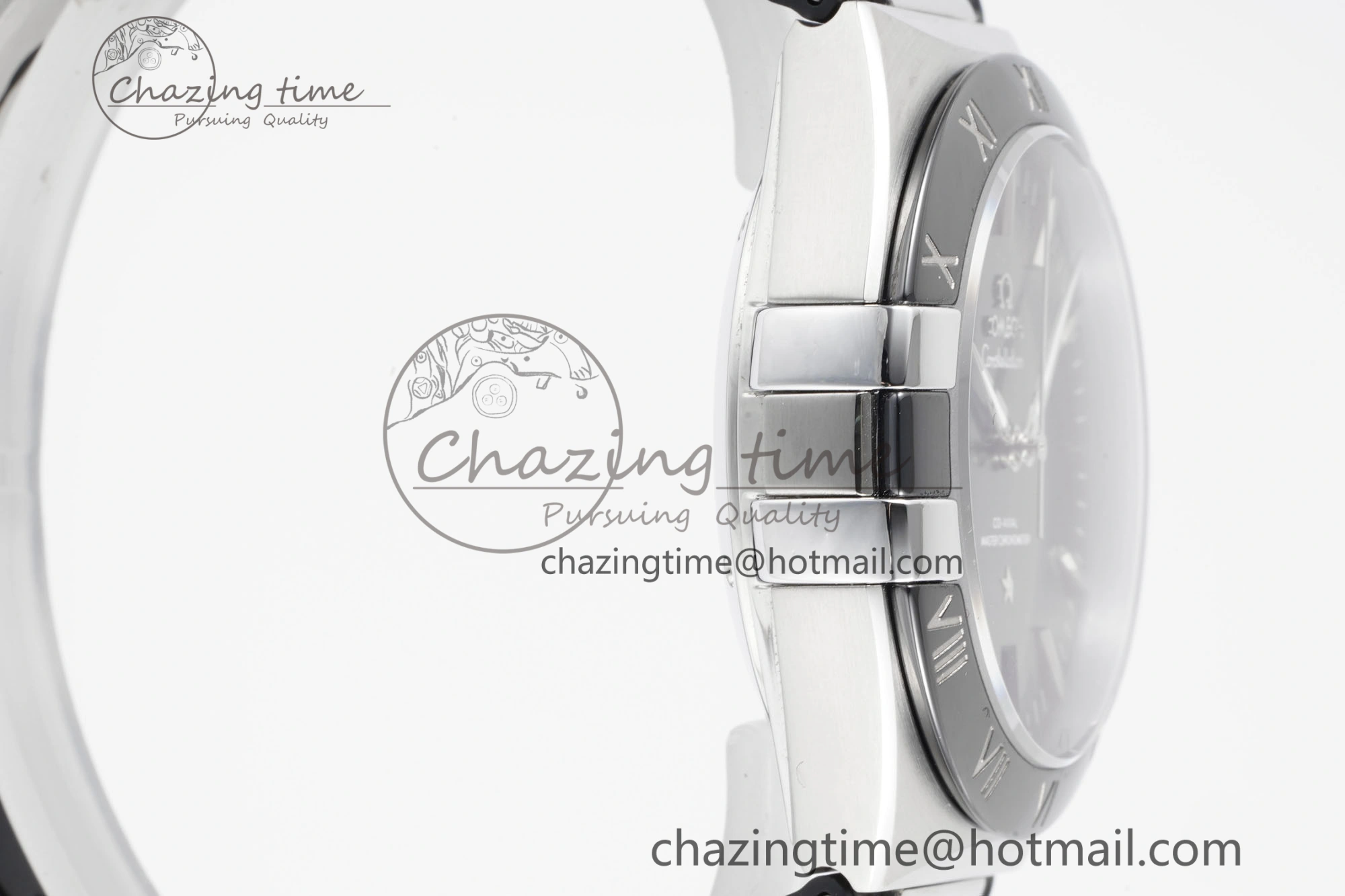 Comfortable Constellation Blue Ceramic SS 8F 1:1 Best Edition Blue Dial on Blue Gummy Strap A 7800