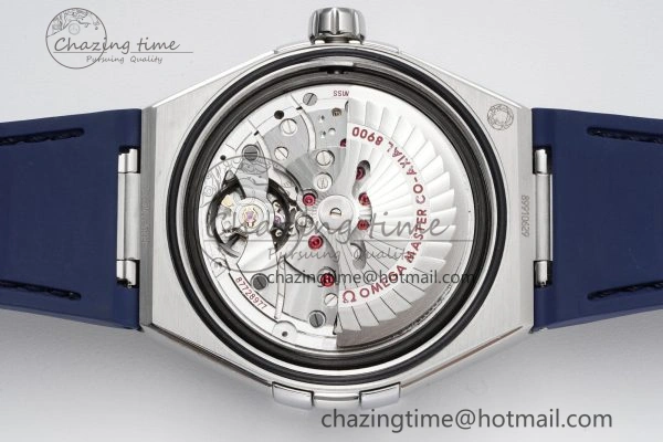 Comfortable Constellation Blue Ceramic SS 8F 1:1 Best Edition Blue Dial on Blue Gummy Strap A 7800