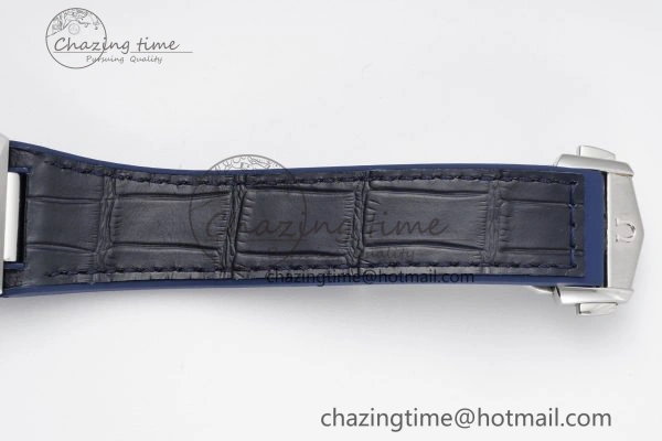 Comfortable Constellation Blue Ceramic SS 8F 1:1 Best Edition Blue Dial on Blue Gummy Strap A 7800