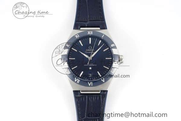 Constellation Blue Ceramic SS VSF 1:1 Best Edition Blue Dial on Blue Gummy Strap A8900 Super Clone Timeless 7806