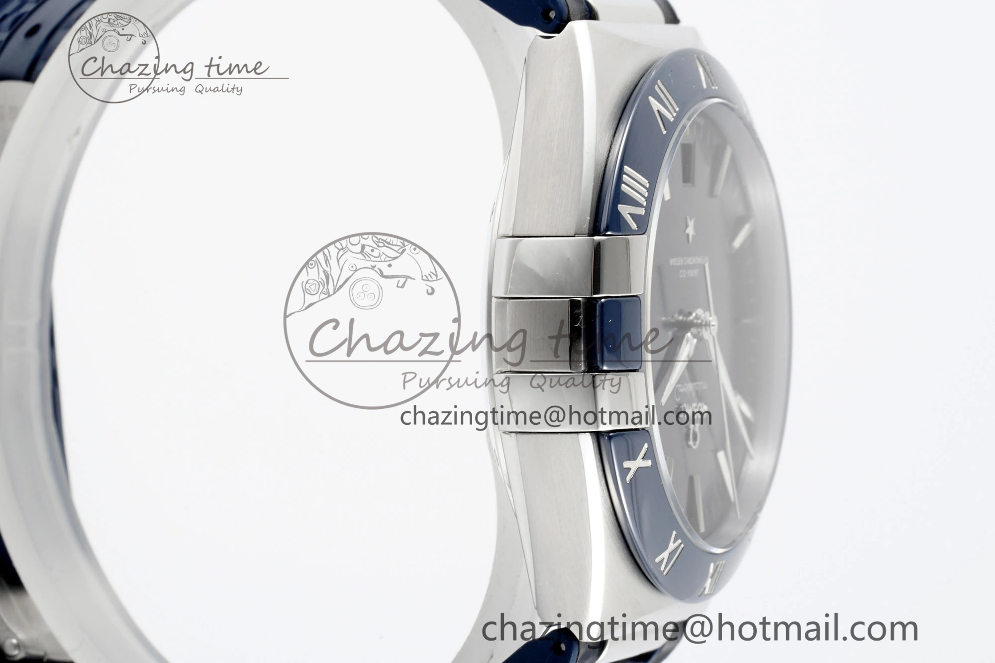 Constellation Blue Ceramic SS VSF 1:1 Best Edition Blue Dial on Blue Gummy Strap A8900 Super Clone Timeless 7806