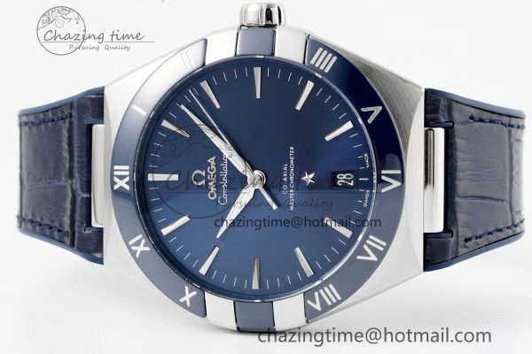 Constellation Blue Ceramic SS VSF 1:1 Best Edition Blue Dial on Blue Gummy Strap A8900 Super Clone Timeless 7806