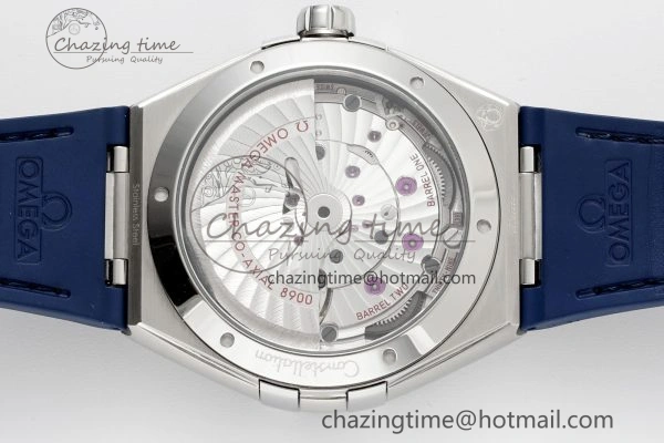 Constellation Blue Ceramic SS VSF 1:1 Best Edition Blue Dial on Blue Gummy Strap A8900 Super Clone Timeless 7806