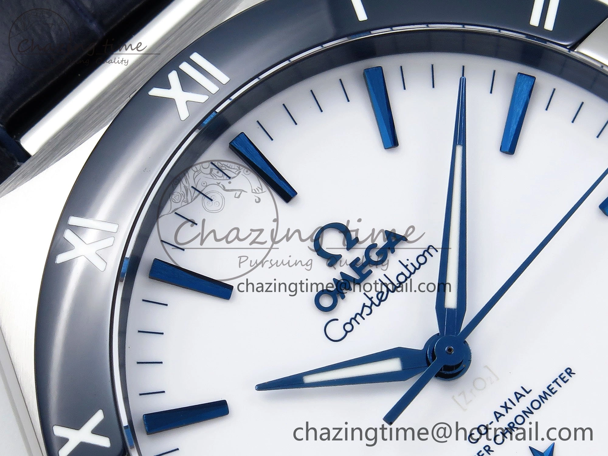 Constellation Blue Ceramic SS VSF 1:1 Best Edition White Dial on Blue Gummy Strap A8900 Super Clone Packable 7729