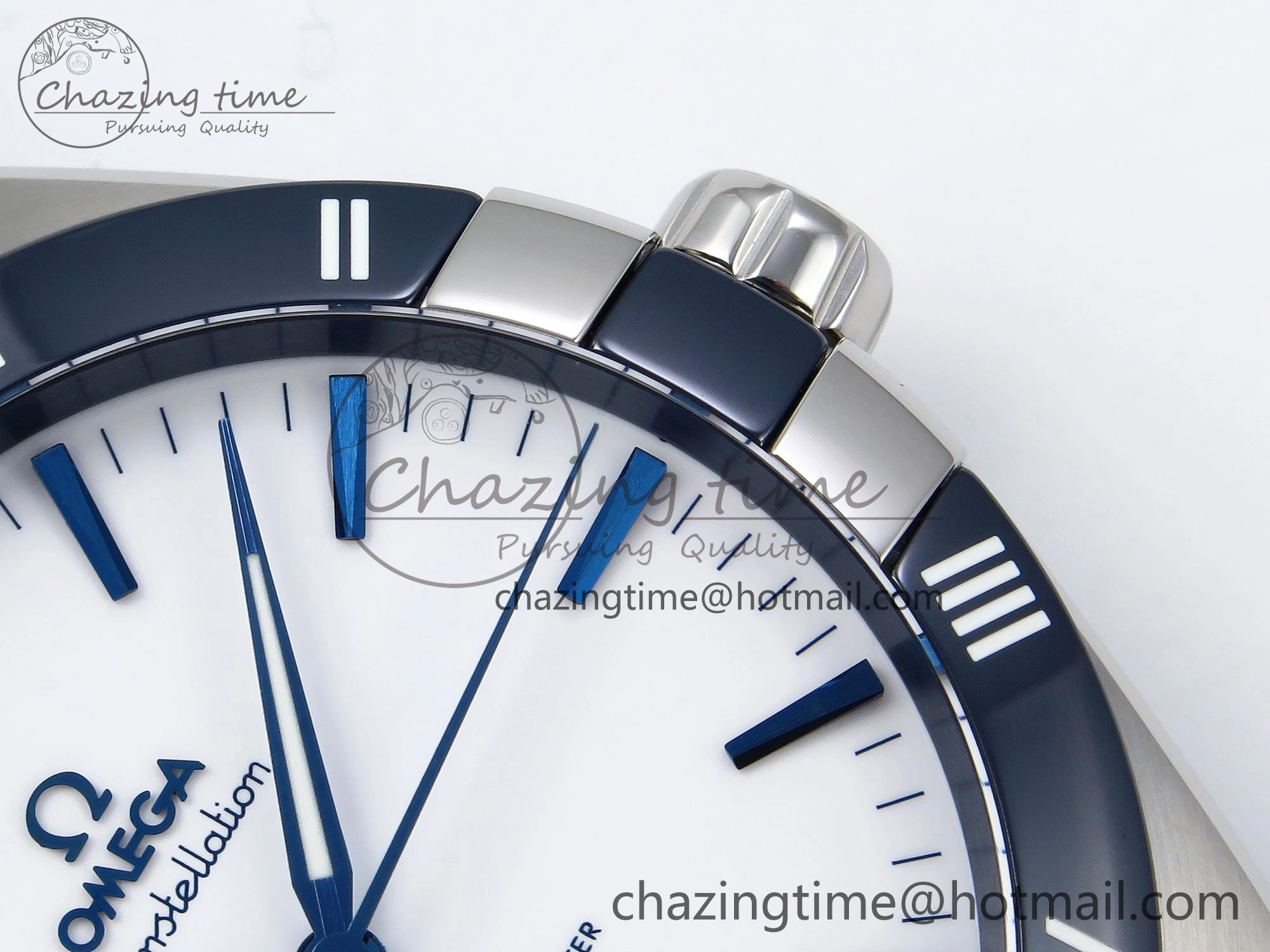 Constellation Blue Ceramic SS VSF 1:1 Best Edition White Dial on Blue Gummy Strap A8900 Super Clone Packable 7729