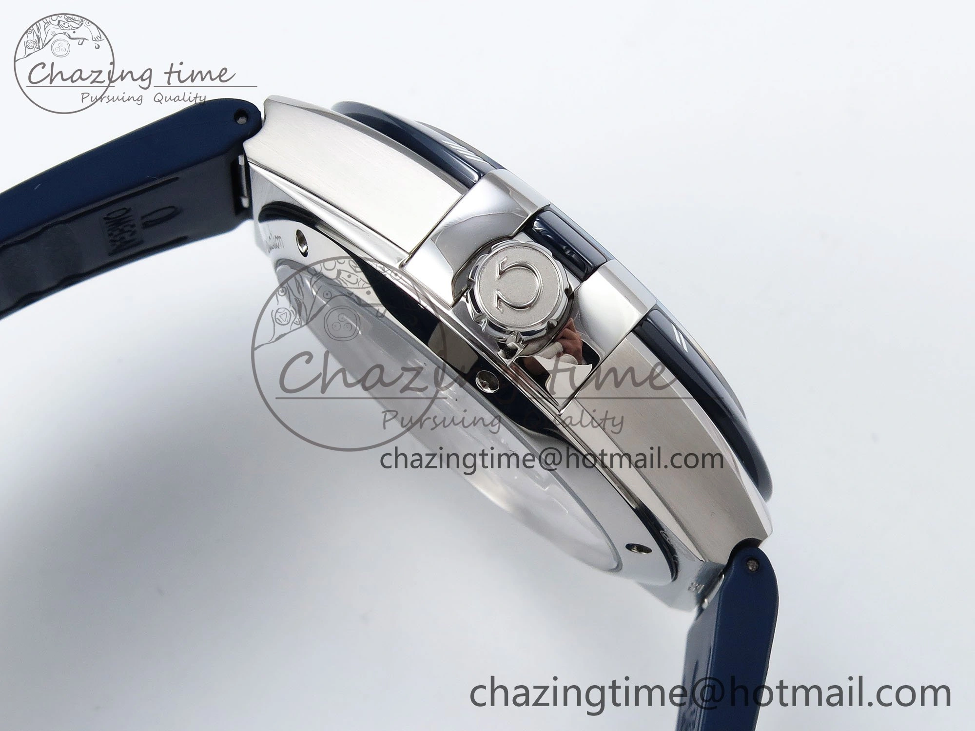 Constellation Blue Ceramic SS VSF 1:1 Best Edition White Dial on Blue Gummy Strap A8900 Super Clone Packable 7729