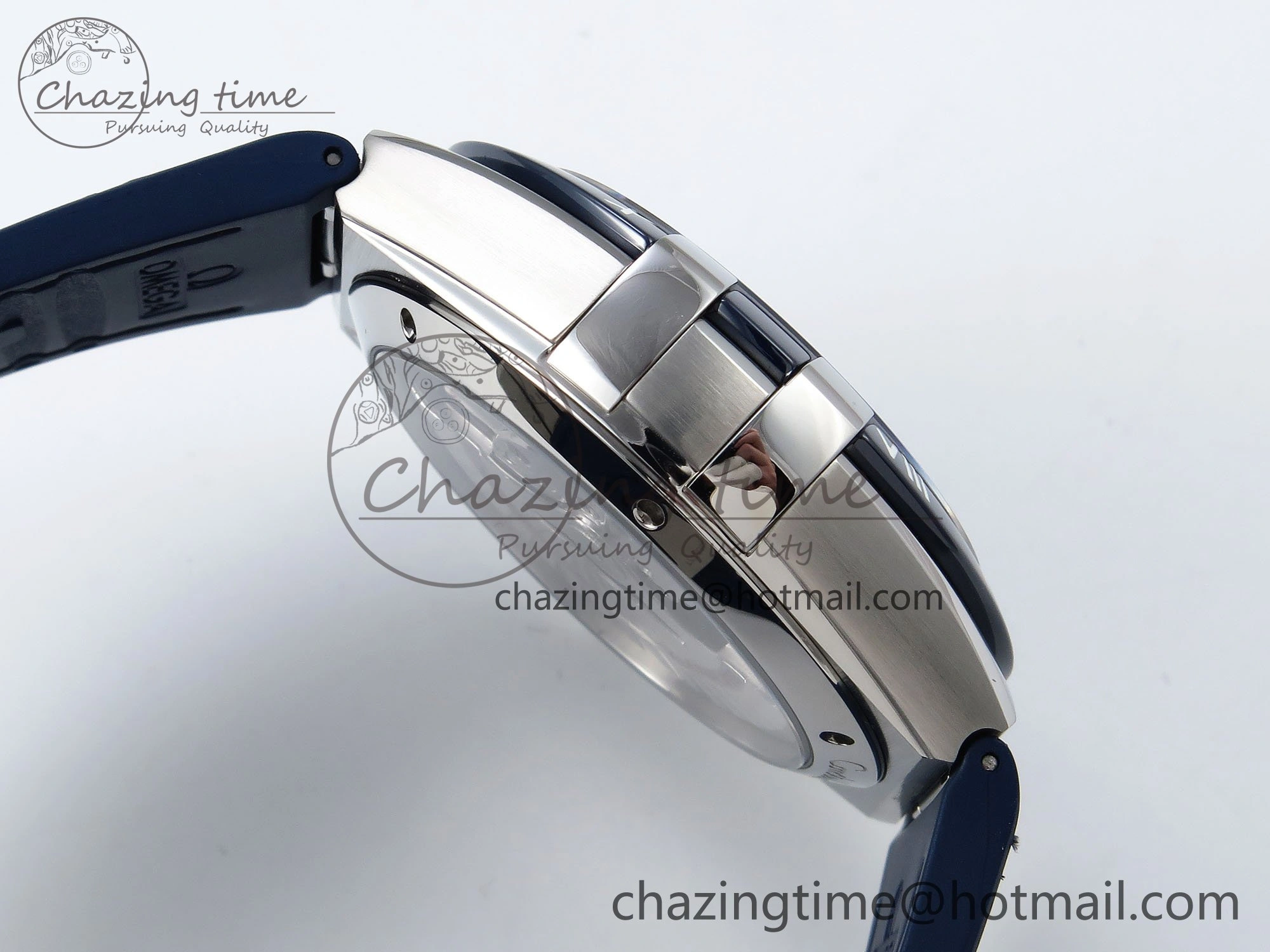 Constellation Blue Ceramic SS VSF 1:1 Best Edition White Dial on Blue Gummy Strap A8900 Super Clone Packable 7729