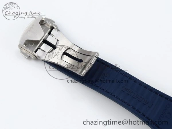 Constellation Blue Ceramic SS VSF 1:1 Best Edition White Dial on Blue Gummy Strap A8900 Super Clone Packable 7729