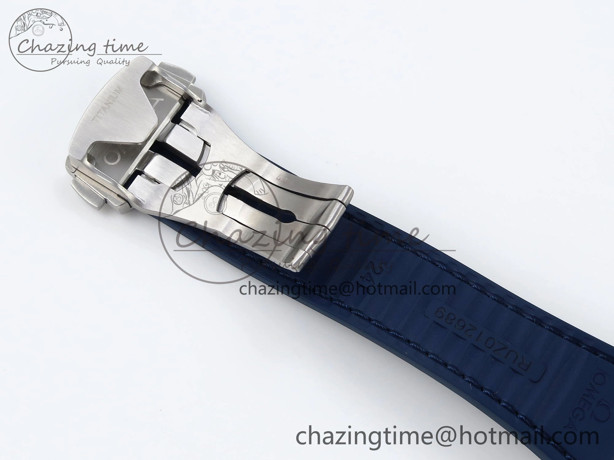 Constellation Blue Ceramic SS VSF 1:1 Best Edition White Dial on Blue Gummy Strap A8900 Super Clone Packable 7729