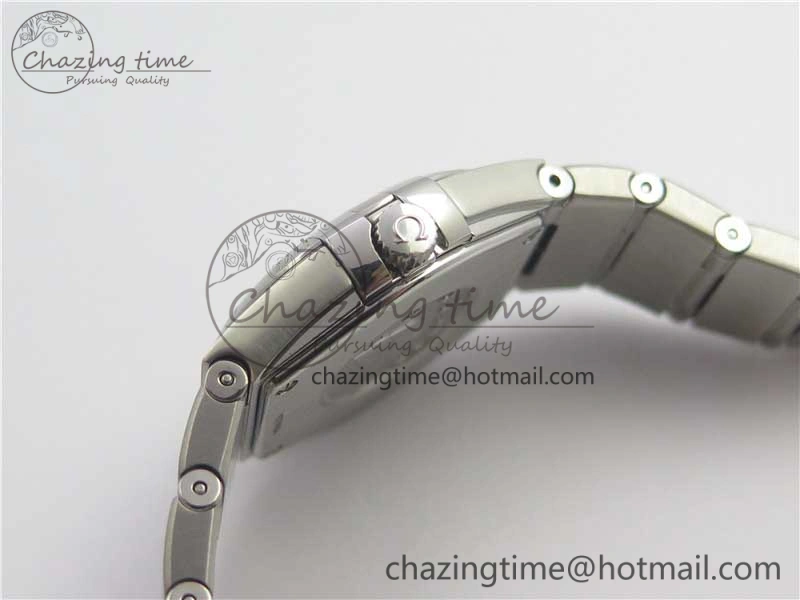 Constellation Ladies 27mm ZF 1:1 Best Edition SS Blue MOP Dial on SS Bracelet ETA Quartz EyeCatching 7942