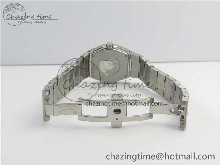 Constellation Ladies 27mm ZF 1:1 Best Edition SS Blue MOP Dial on SS Bracelet ETA Quartz EyeCatching 7942