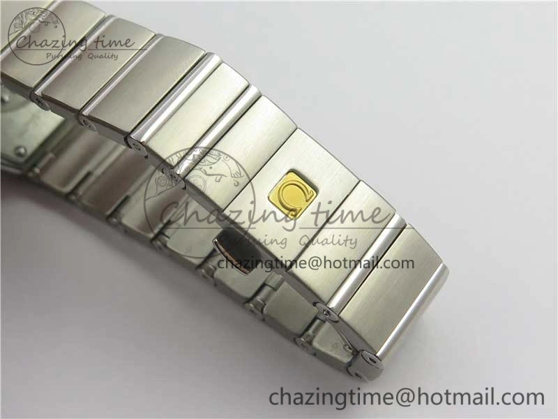 Constellation Ladies 27mm ZF 1:1 Best Edition SS Blue MOP Dial on SS Bracelet ETA Quartz EyeCatching 7942