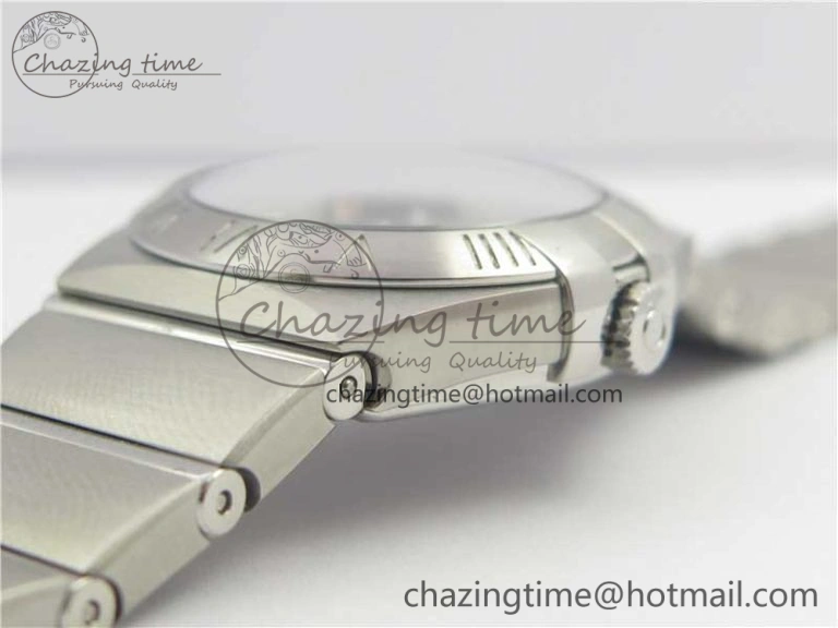 Constellation Ladies 27mm ZF 1:1 Best Edition SS Blue MOP Dial on SS Bracelet ETA Quartz EyeCatching 7942