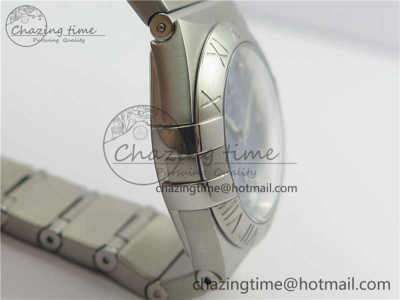Constellation Ladies 27mm ZF 1:1 Best Edition SS Blue MOP Dial on SS Bracelet ETA Quartz EyeCatching 7942