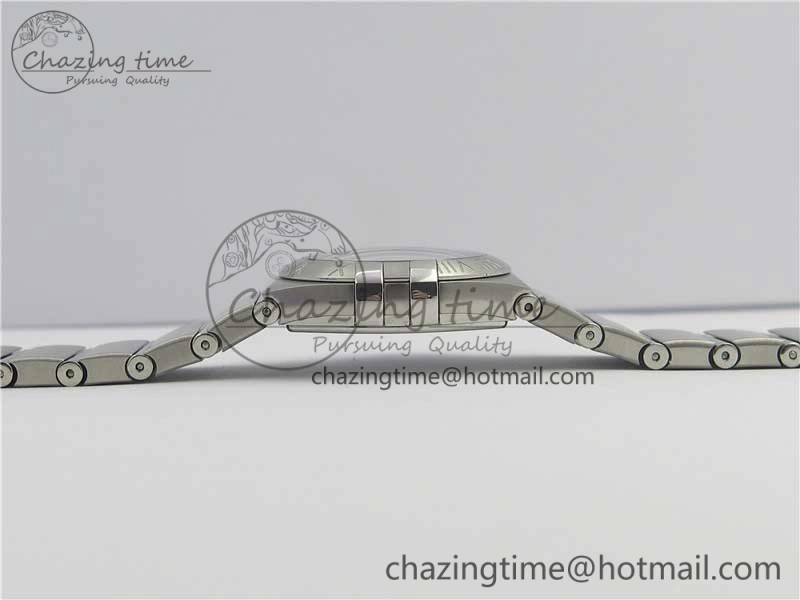 Constellation Ladies 27mm ZF 1:1 Best Edition SS Blue MOP Dial on SS Bracelet ETA Quartz EyeCatching 7942