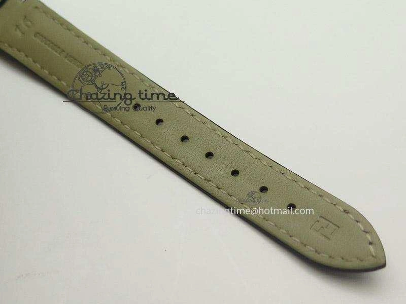 Unisex Crazy Carats V6F 1:1 Best Edition Diamonds Bezel Black Dial On Black Leather Strap Swiss Quartz 6603