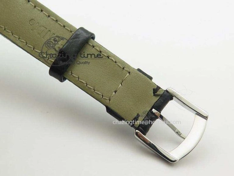 Unisex Crazy Carats V6F 1:1 Best Edition Diamonds Bezel Black Dial On Black Leather Strap Swiss Quartz 6603