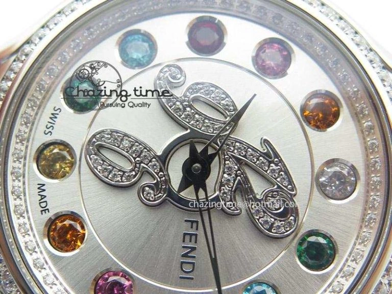 Thermal Crazy Carats V6F 1:1 Best Edition Diamonds Bezel White Dial On White Leather Strap Swiss Quartz 6602