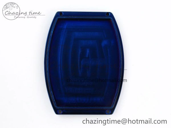 EyeCatching Crazy Hours Blue PVD TWF Best Edition Blue Dial on Blue Leather Strap A23J 6495