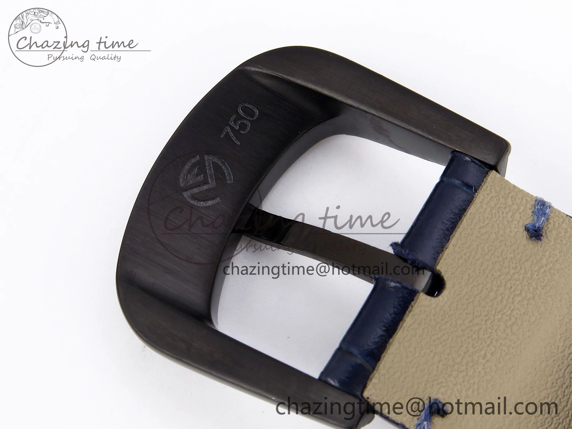 EyeCatching Crazy Hours Blue PVD TWF Best Edition Blue Dial on Blue Leather Strap A23J 6495