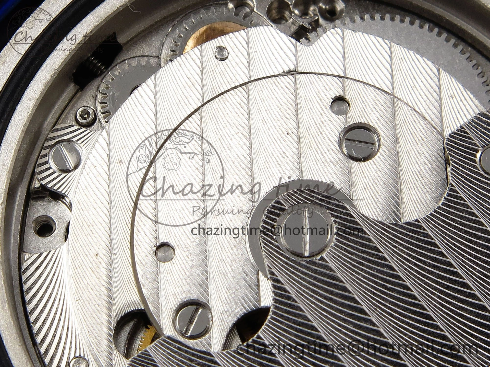 WrinkleFree Crazy Hours Blue PVD TWF Best Edition White Dial on Blue Leather Strap A23J 6494