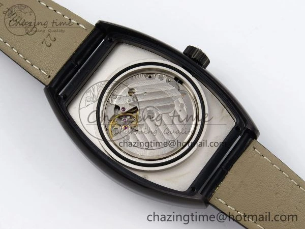 Colorful Crazy Hours PVD TWF Best Edition Gray Dial on Black Leather Strap A23J 6493