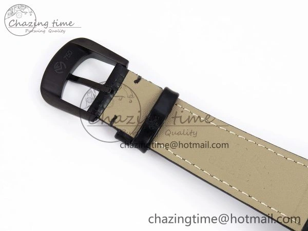 Colorful Crazy Hours PVD TWF Best Edition Gray Dial on Black Leather Strap A23J 6493