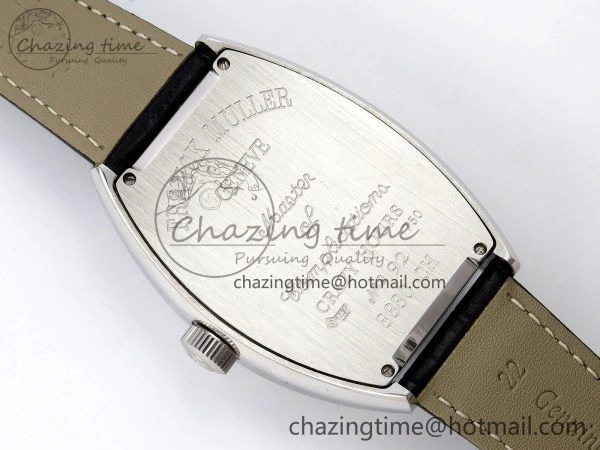 RelaxedFit Crazy Hours PVD TWF Best Edition Gray Dial on Black Leather Strap A23J 6489