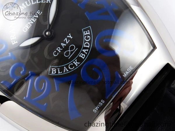 RelaxedFit Crazy Hours PVD TWF Best Edition Gray Dial on Black Leather Strap A23J 6489