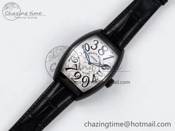 Crazy Hours PVD TWF Best Edition White Dial on Black Leather Strap A23J ZeroBulk 6492