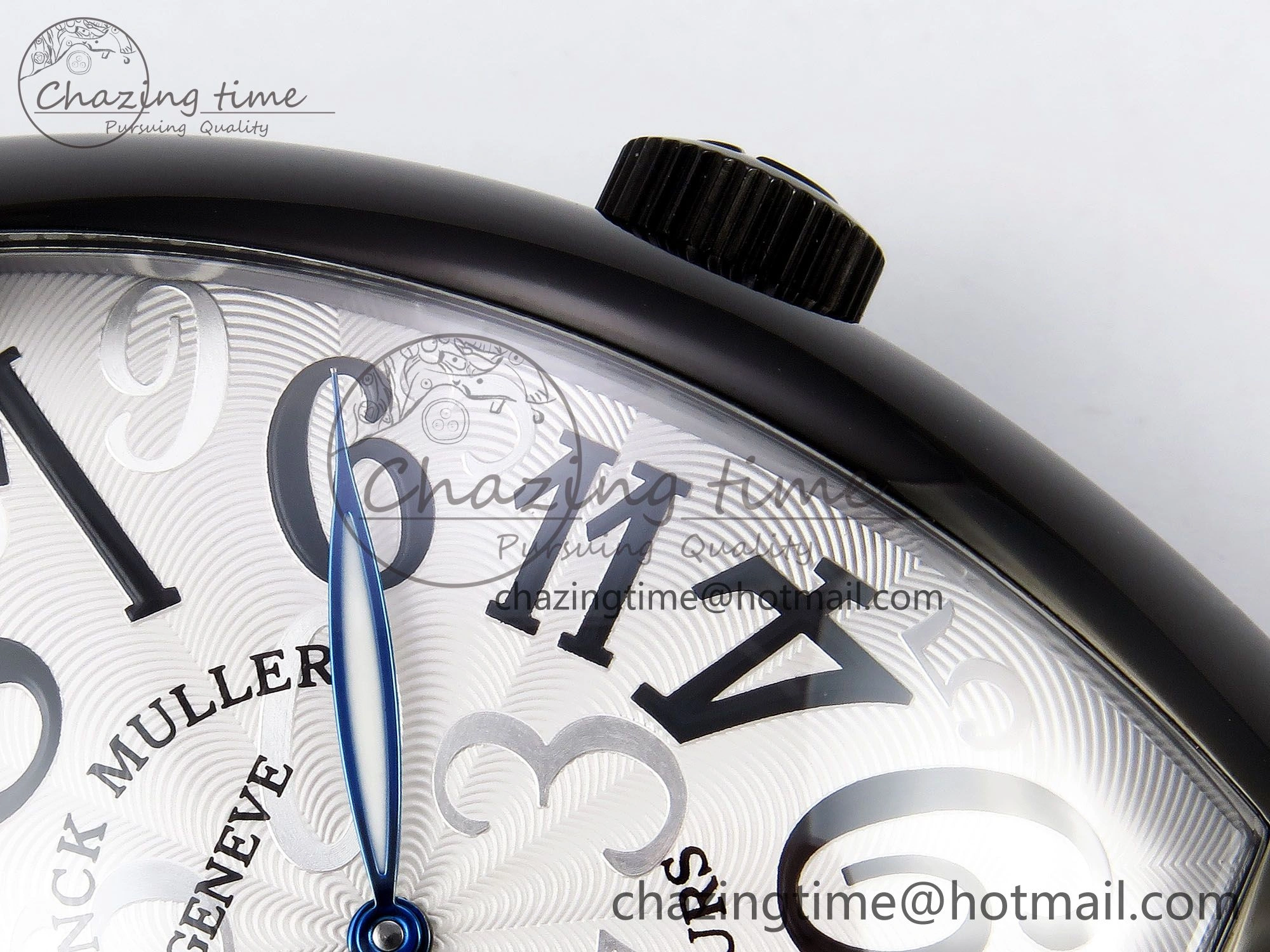 Crazy Hours PVD TWF Best Edition White Dial on Black Leather Strap A23J ZeroBulk 6492