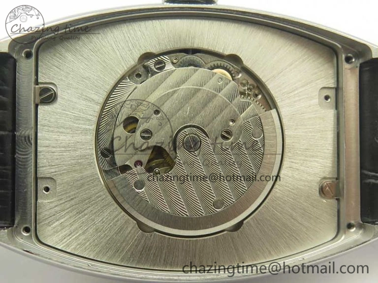 TechFriendly Crazy Hours Real Jumping Hour SS ABF White Dial  Markers on Black Leather Strap A23J 6581