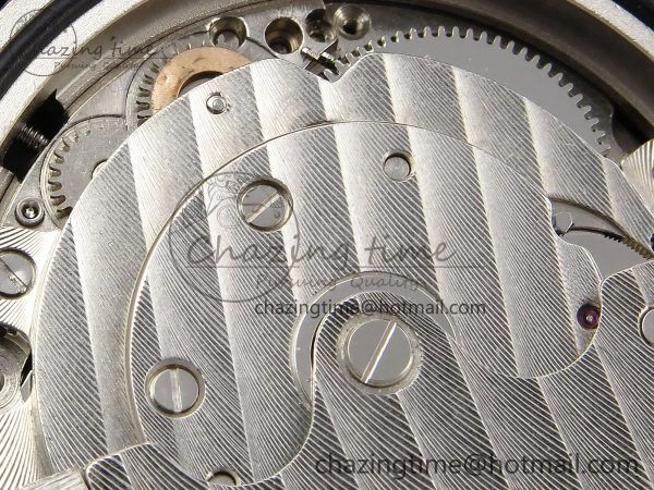 Crazy Hours SS TWF Best Edition Blue Dial Diamonds Bezel on Blue Leather Strap A23J Sporty 6488