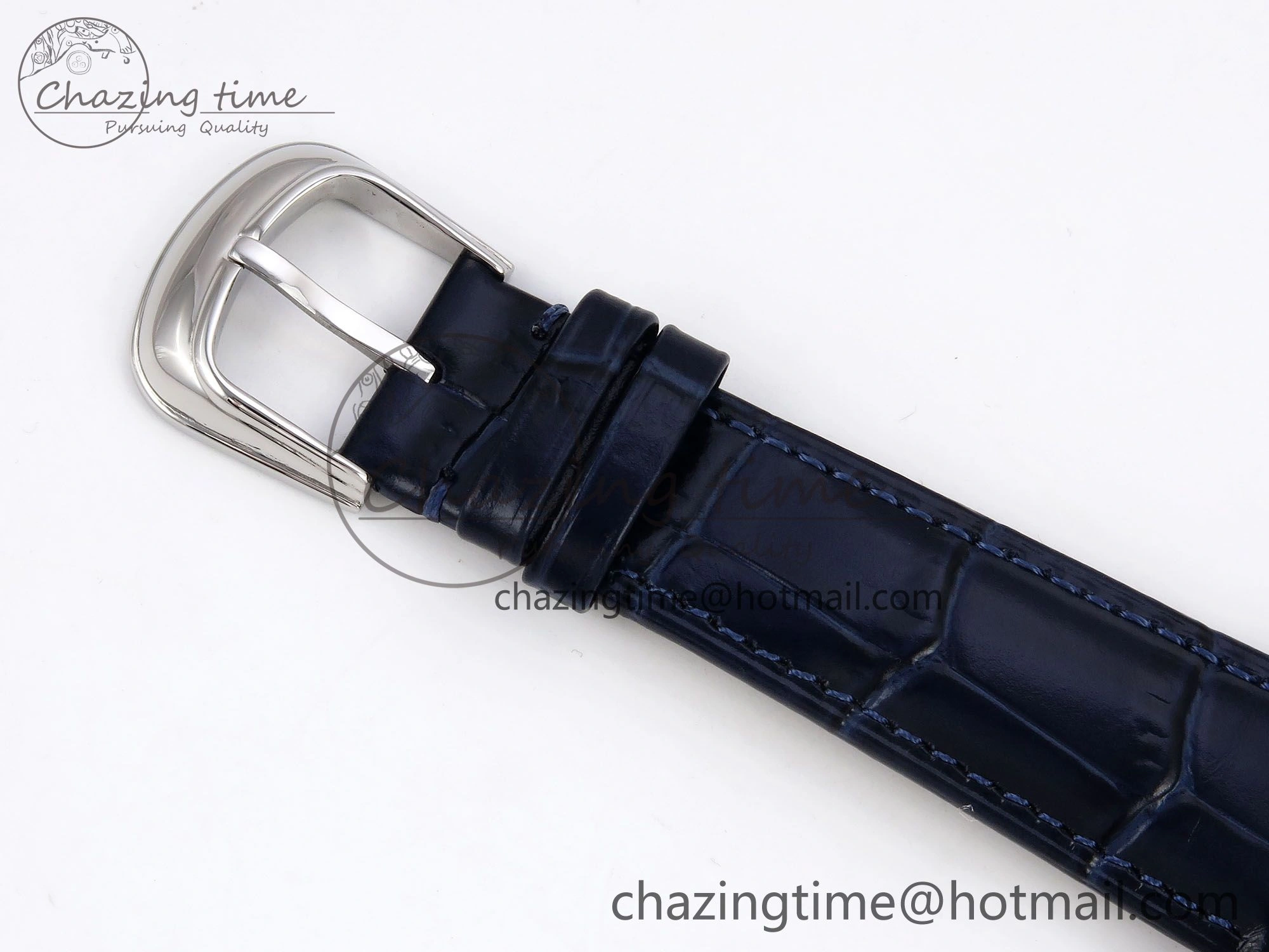 Crazy Hours SS TWF Best Edition Blue Dial on Blue Leather Strap A23J Efficient 6491