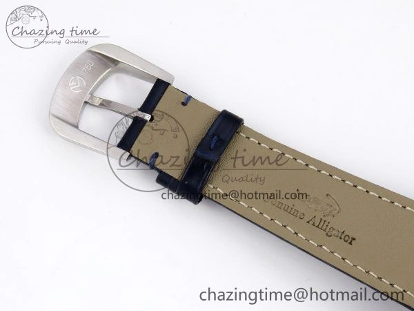Crazy Hours SS TWF Best Edition Blue Dial on Blue Leather Strap A23J Efficient 6491