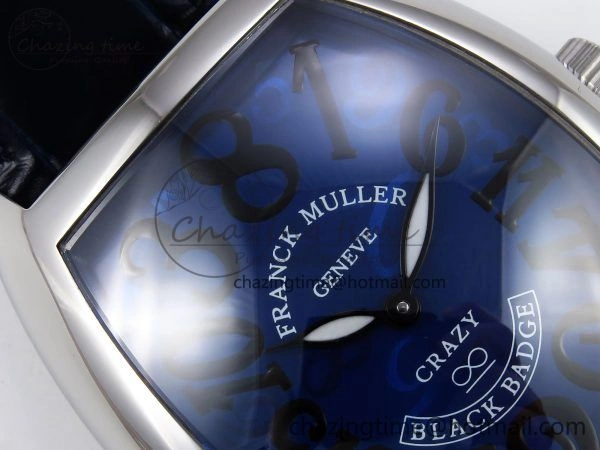 Crazy Hours SS TWF Best Edition Blue Dial on Blue Leather Strap A23J Efficient 6491