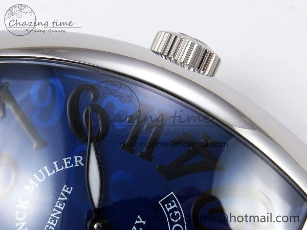 Crazy Hours SS TWF Best Edition Blue Dial on Blue Leather Strap A23J Efficient 6491